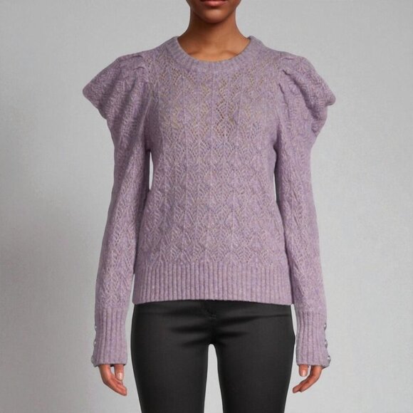 Veronica Beard Nova Puff-Sleeve Sweater Size Medium - Picture 1 of 14